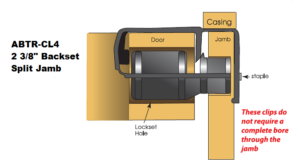 ABTR-CL4 2 3/8 Spit Jamb Closure Clip