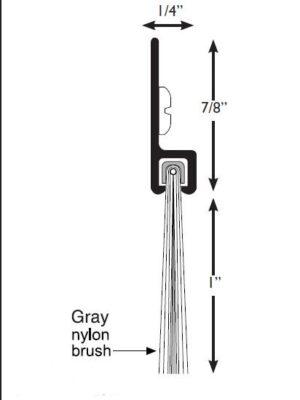Commercial Sweep Mill finish Aluminum, 36